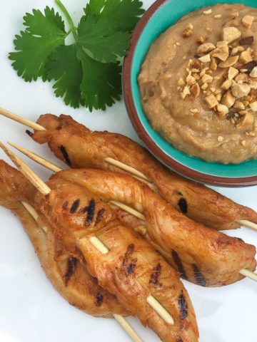 Chicken Satay with a Peanut Sauce - Weight Watchers Recipes
