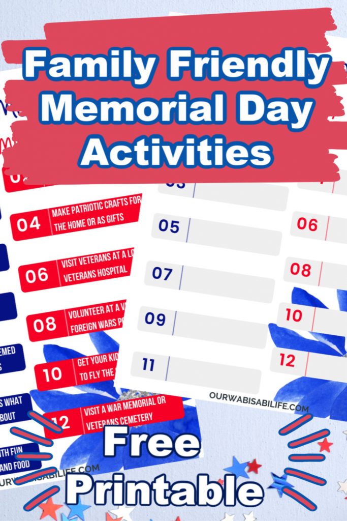 Family Friendly Memorial Day Activities Everyone Loves - Free Printable