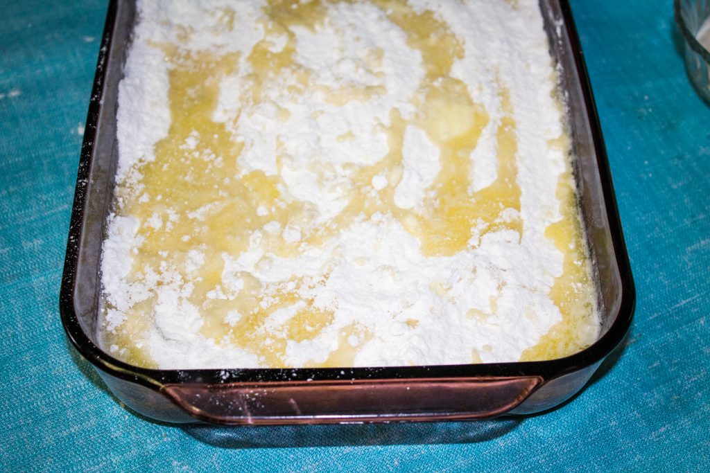 cake mix and butter