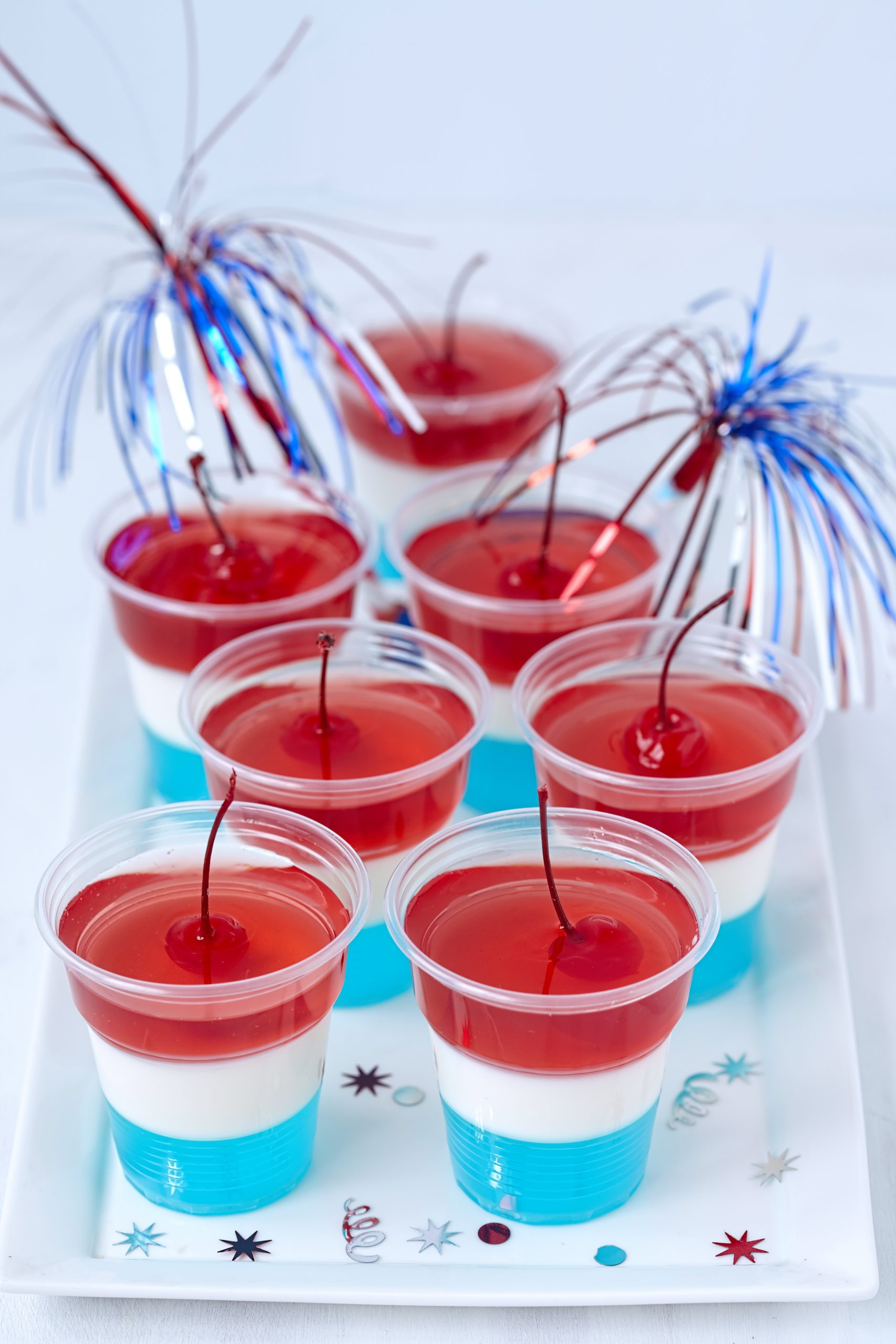 Red, White, and Blue Jello Shots Recipe - Our WabiSabi Life