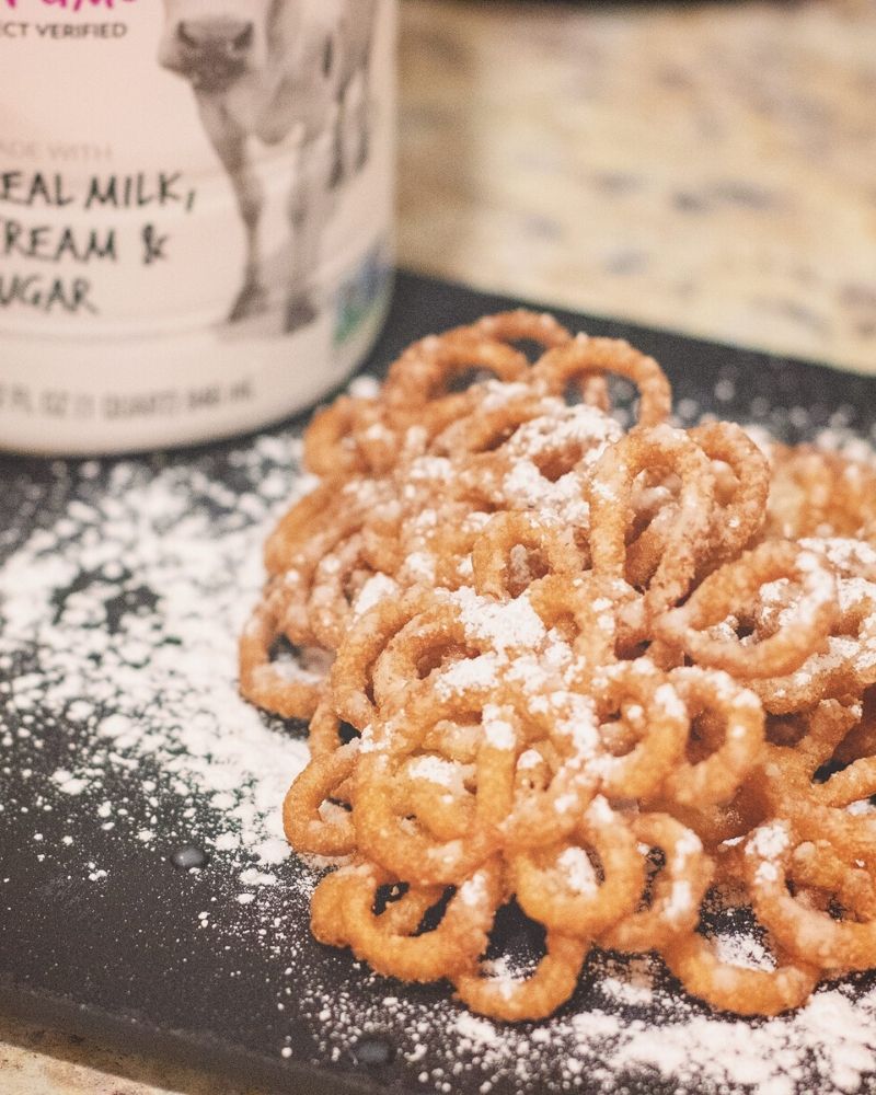 Apple Funnel Cake | We played around with the pancake batter... and made  this APPLE FUNNEL CAKE at home! 😍💚 INGREDIENTS: • 1 Apple • Pancake  Batter • Lemon Juice • 2... | By Brothers Green | Facebook