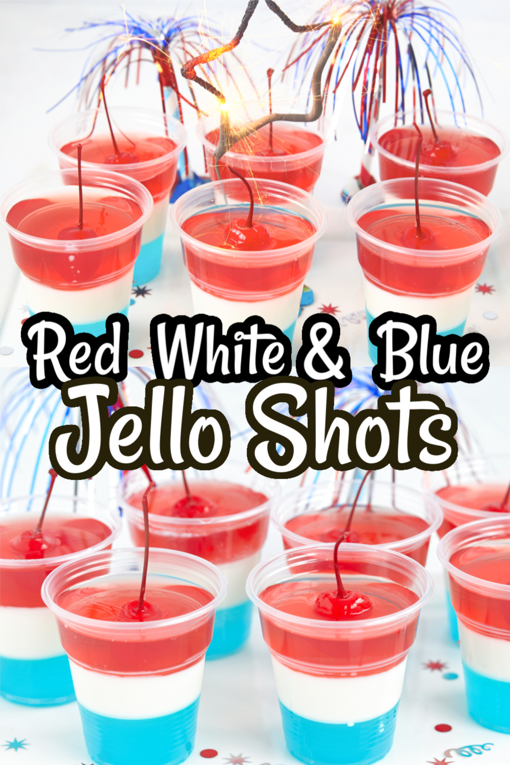 Red, White, and Blue Jello Shots Recipe - Our WabiSabi Life