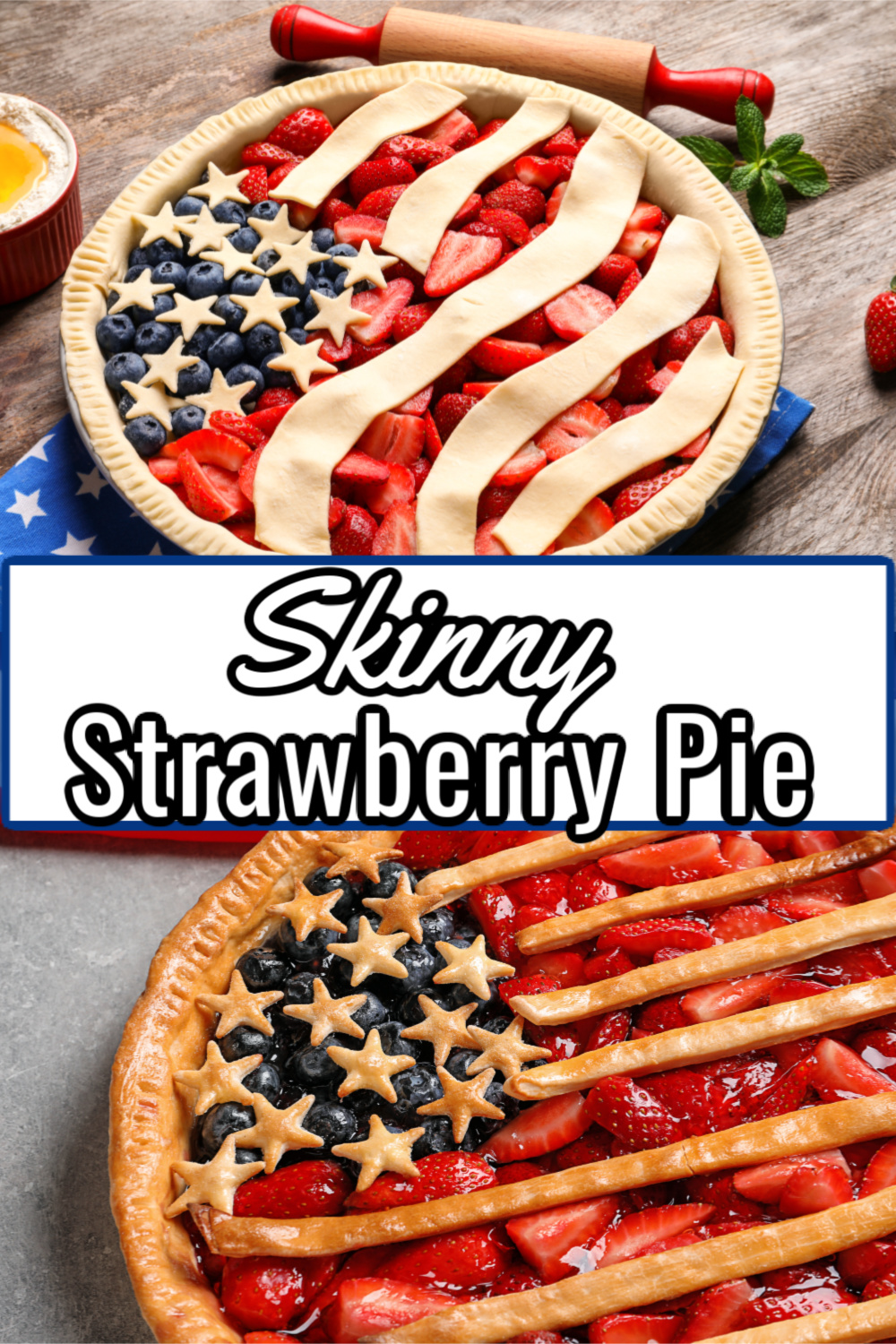 Skinny Easy Strawberry Pie Recipe - Our WabiSabi Life