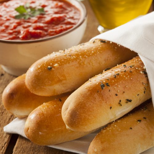 Bread Sticks Made with 2 Ingredient Dough for Weight Watchers