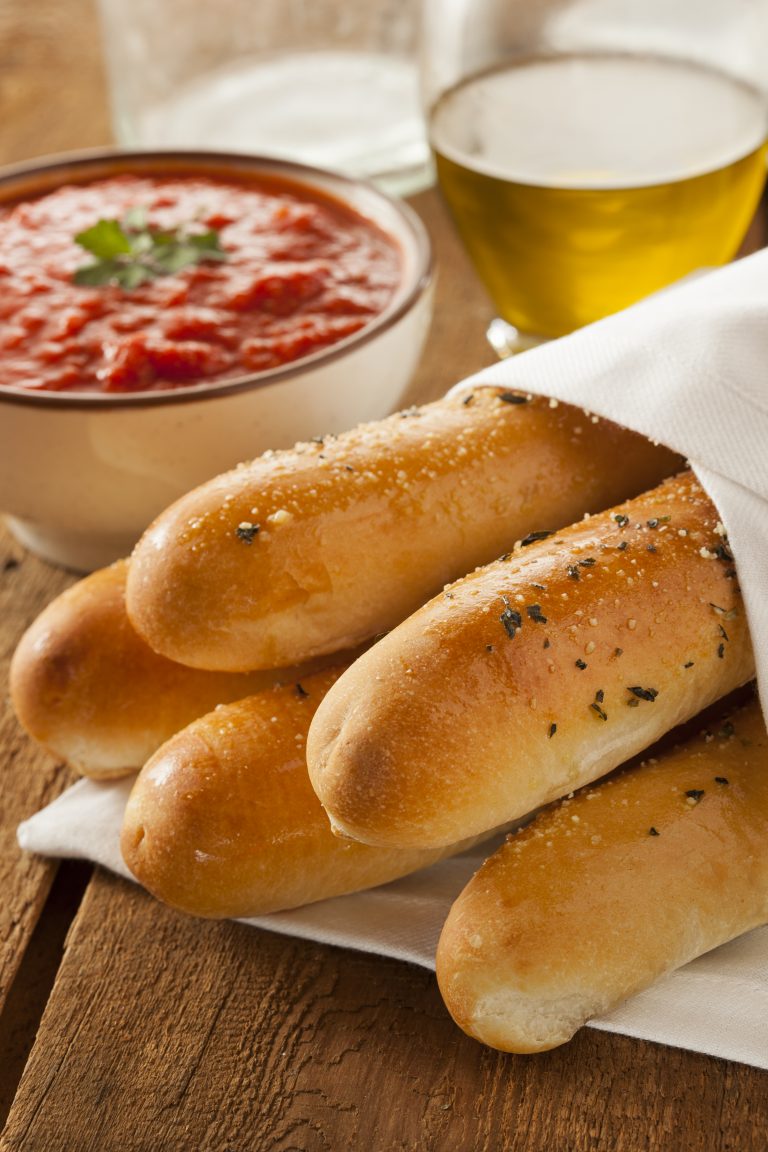 Bread Sticks Made with 2 Ingredient Dough for Weight Watchers