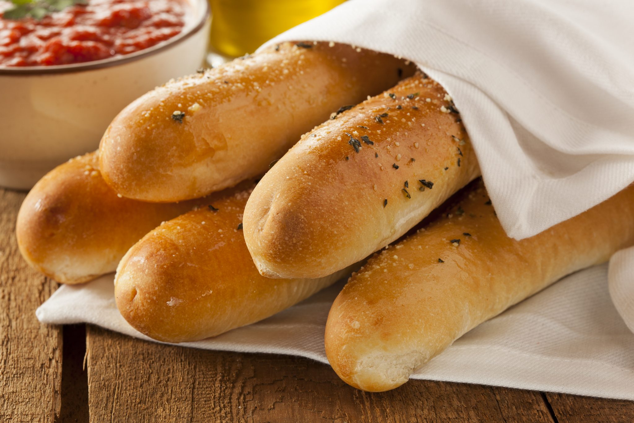Bread Sticks Made with 2 Ingredient Dough for Weight Watchers
