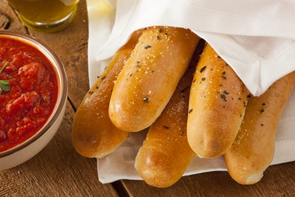 Bread Sticks Made with 2 Ingredient Dough for Weight Watchers