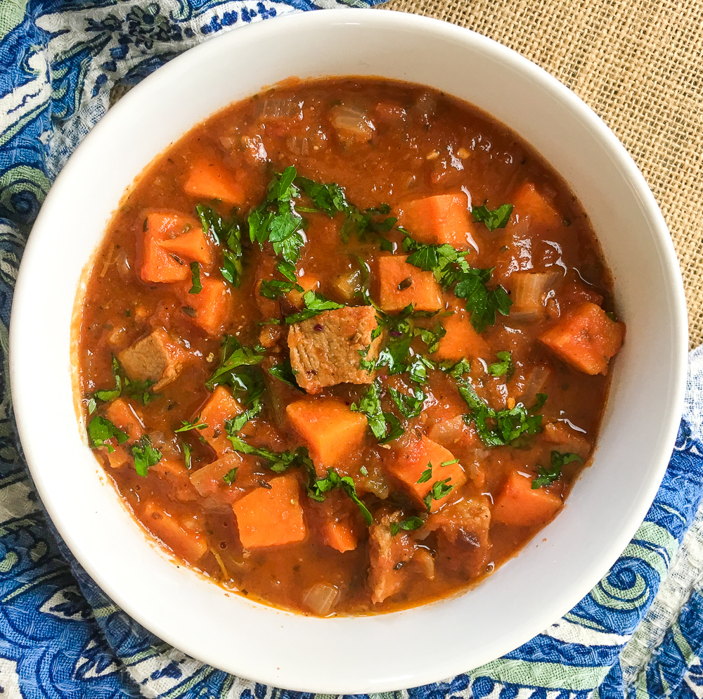 Spicy Pork Stew with Sweet Potatoes-image