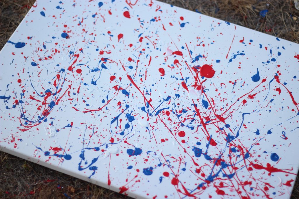 Patriotic Splatter Painting Tutorial