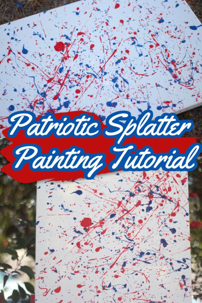 Patriotic Splatter Painting Tutorial