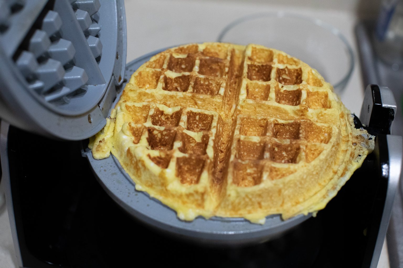 Easy Keto Chaffle With Homemade Sugar Free Lemon Curd