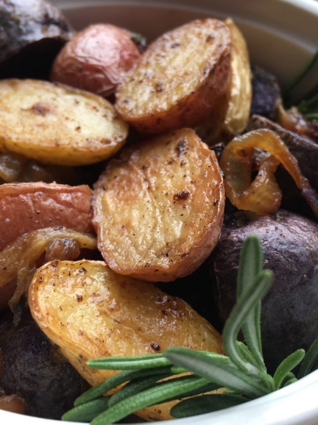 Easy Tri-colored Rosemary Potatoes