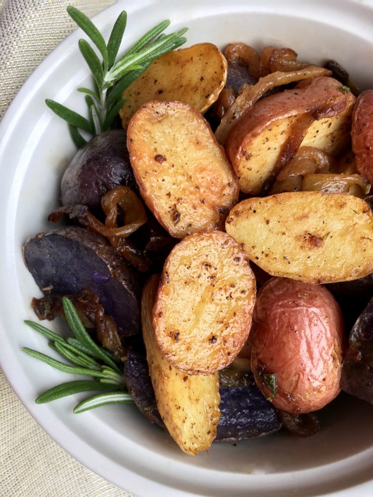 Tri-Color Rosemary Roasted Potatoes