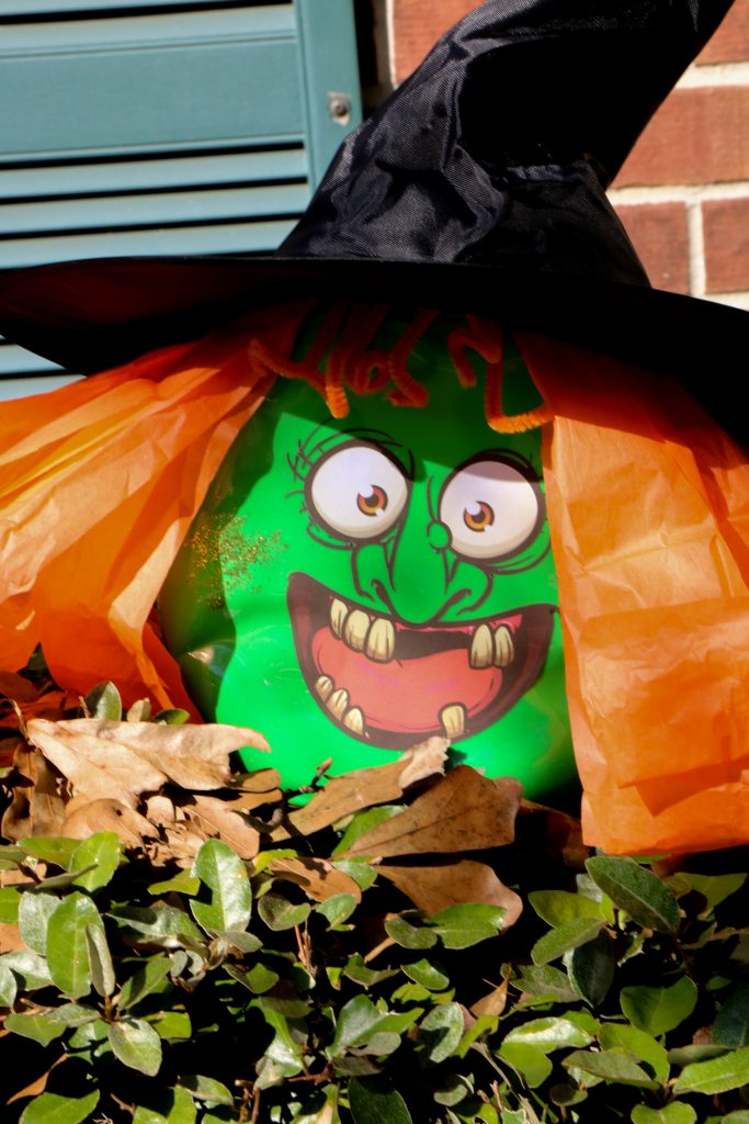 Halloween Witch from Upcycled Gain Container
