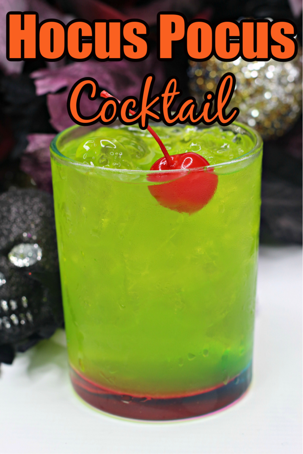 Easy Hocus Pocus Cocktail for Halloween - Our WabiSabi Life