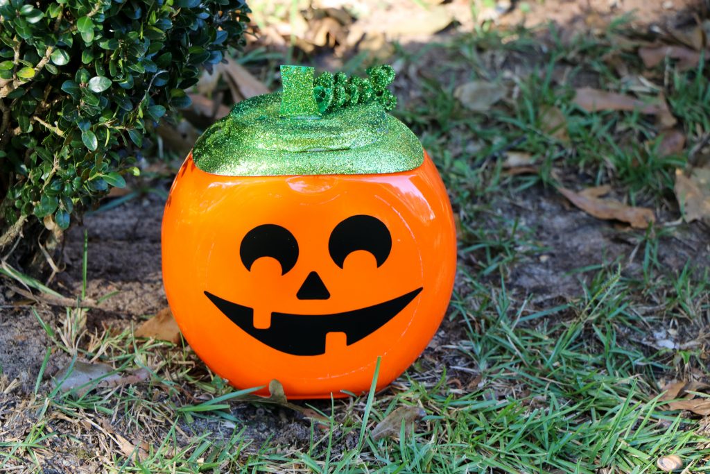 Decorative Pumpkin from Upcycled Tide Container