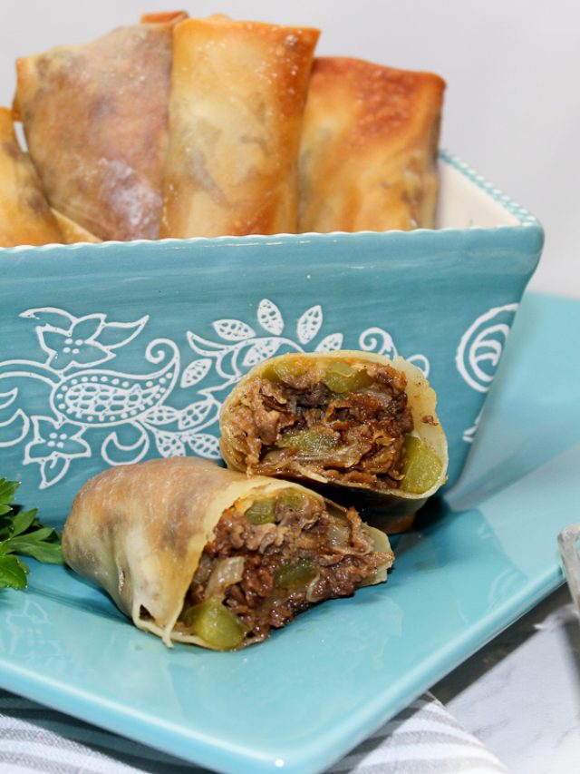 Philly Cheesesteak Eggrolls