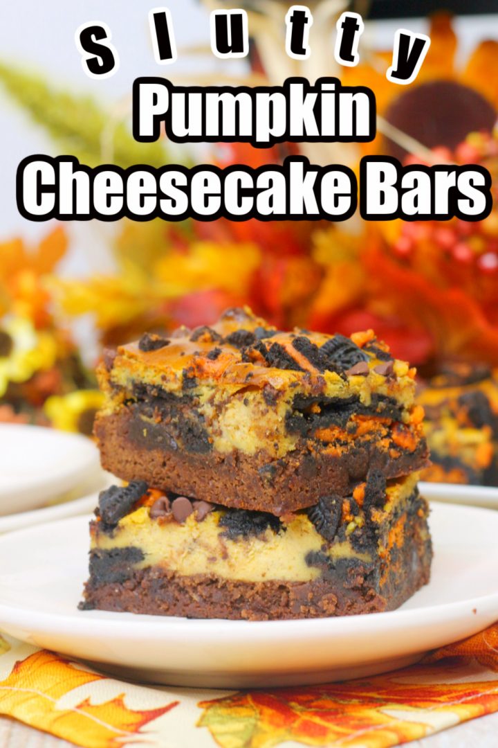 Slutty Pumpkin Cheesecake Bars - Our WabiSabi Life