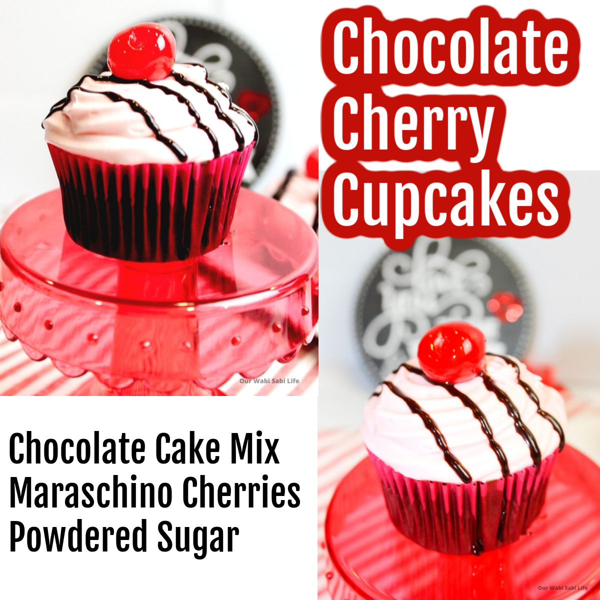 How To Make Decadent Chocolate Cherry Cupcakes Our WabiSabi Life   Chocolate Cherry Cupcakes 16 