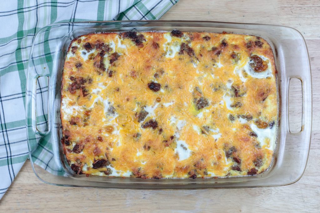 Baked Sausage Hash Brown Casserole