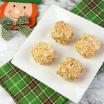 Four Blarney Stone Squares on a white plate