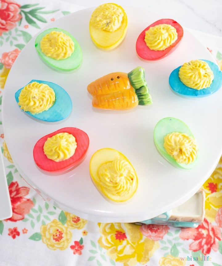 Easter Colored Deviled Eggs - Our Wabisabi Life