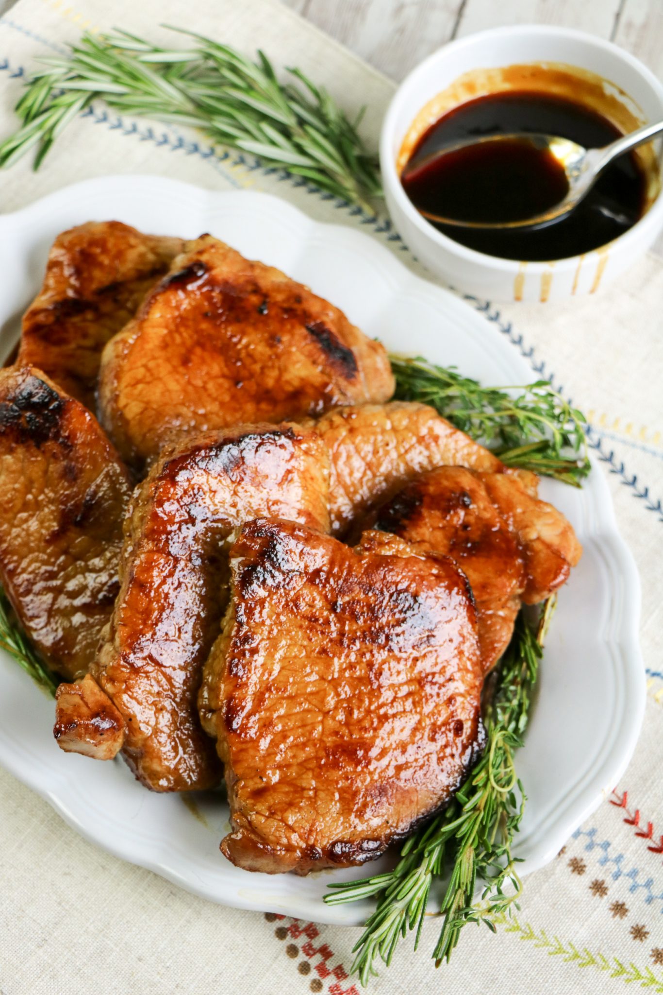 The Best Molasses Bourbon Pork Chops - Our WabiSabi Life