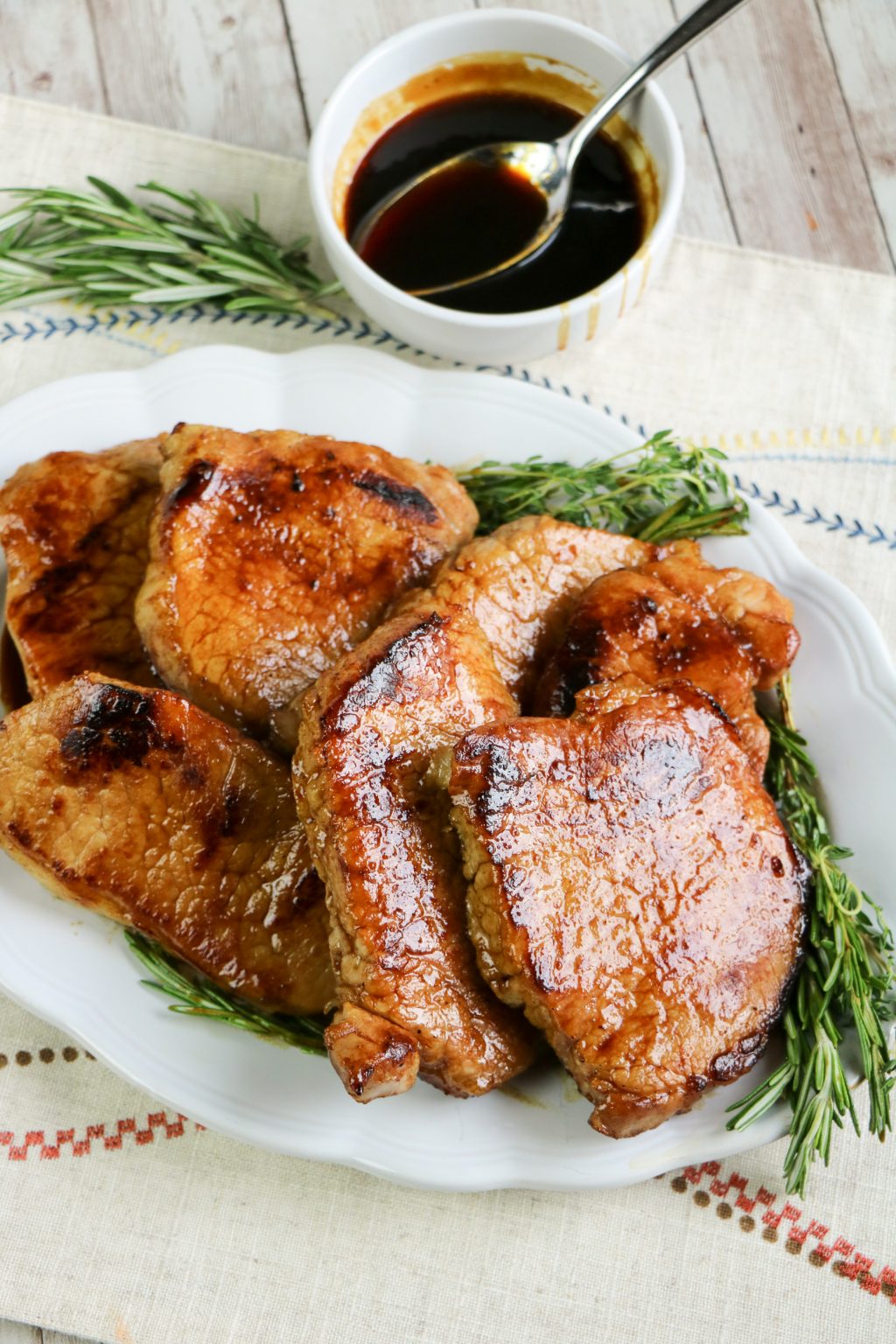 The Best Molasses Bourbon Pork Chops - Our WabiSabi Life