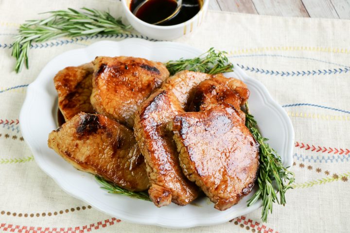 The Best Molasses Bourbon Pork Chops - Our WabiSabi Life