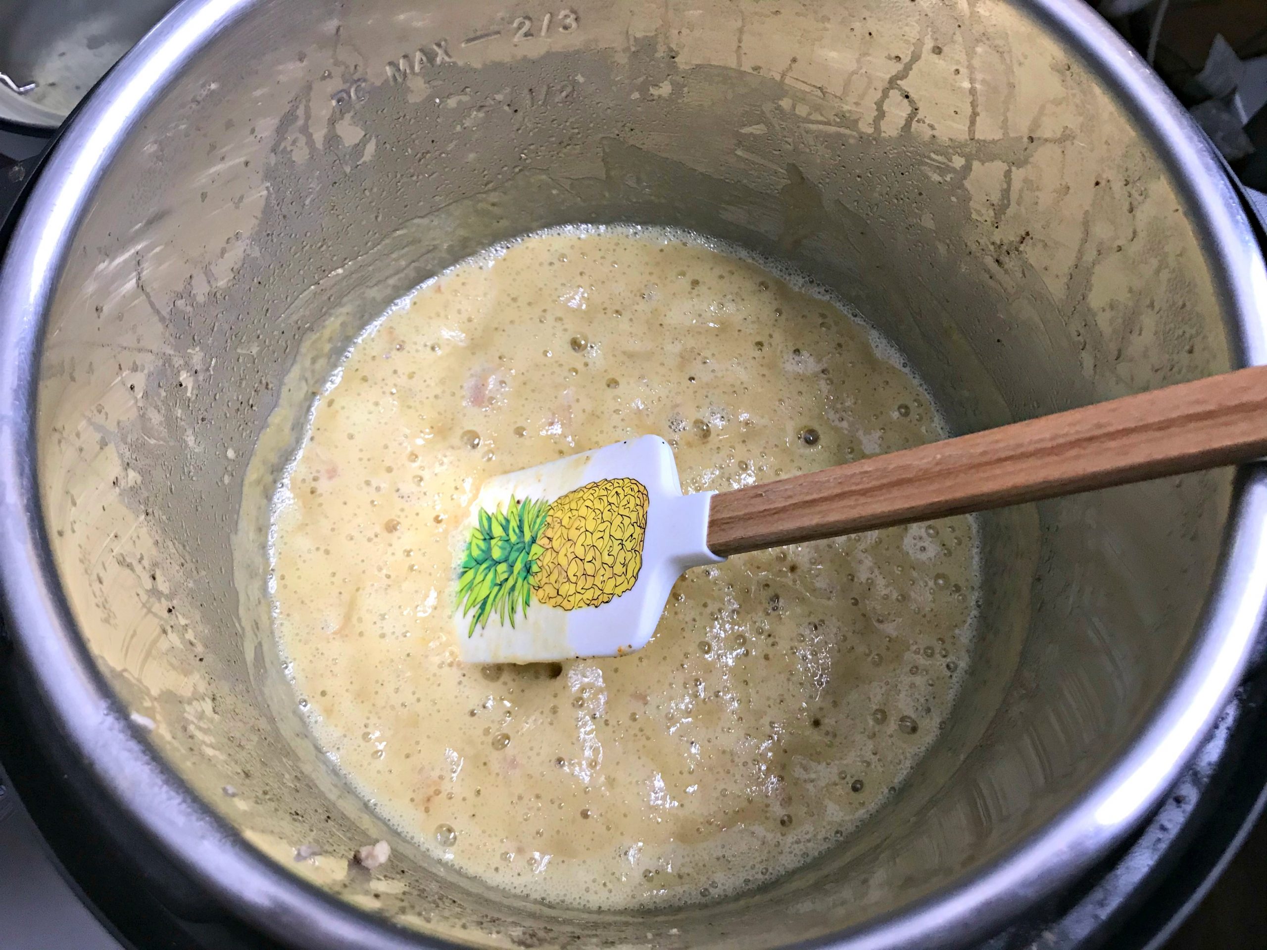 Base ingredients in the pot.