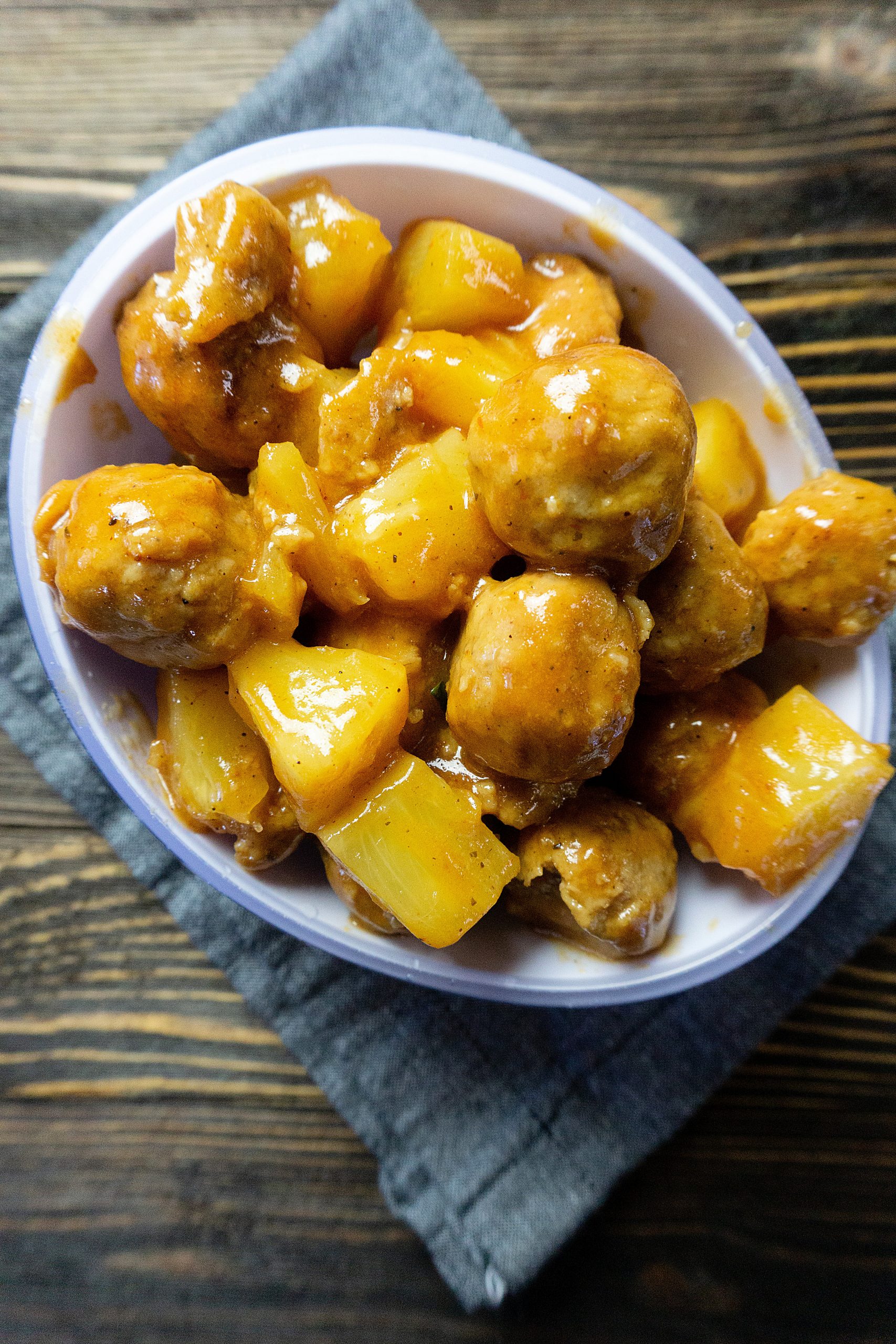 Instant Pot Honey Pineapple BBQ Meatballs