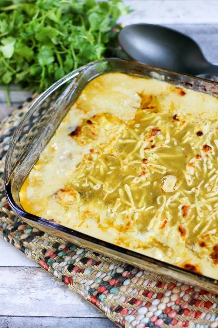 Amazing Low Carb Green Chile Chicken Casserole - Our WabiSabi Life