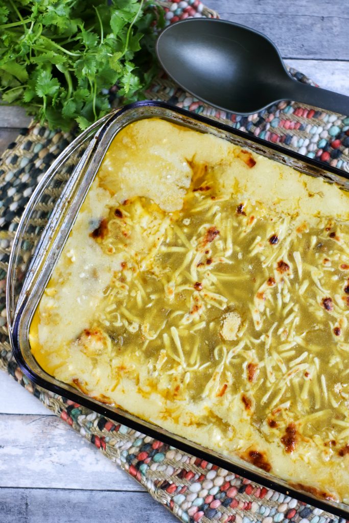 Amazing Low Carb Green Chile Chicken Casserole - Our WabiSabi Life