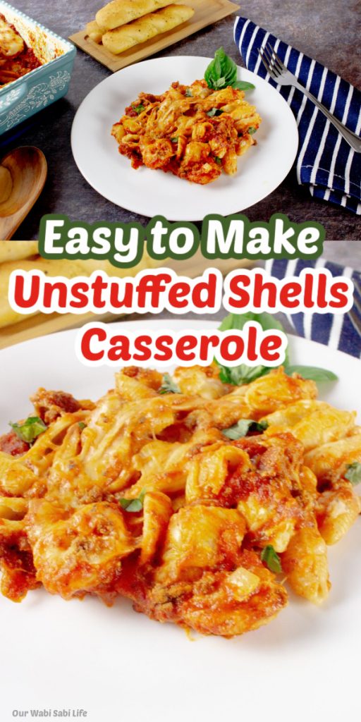 Easy to Make Unstuffed Shells Casserole