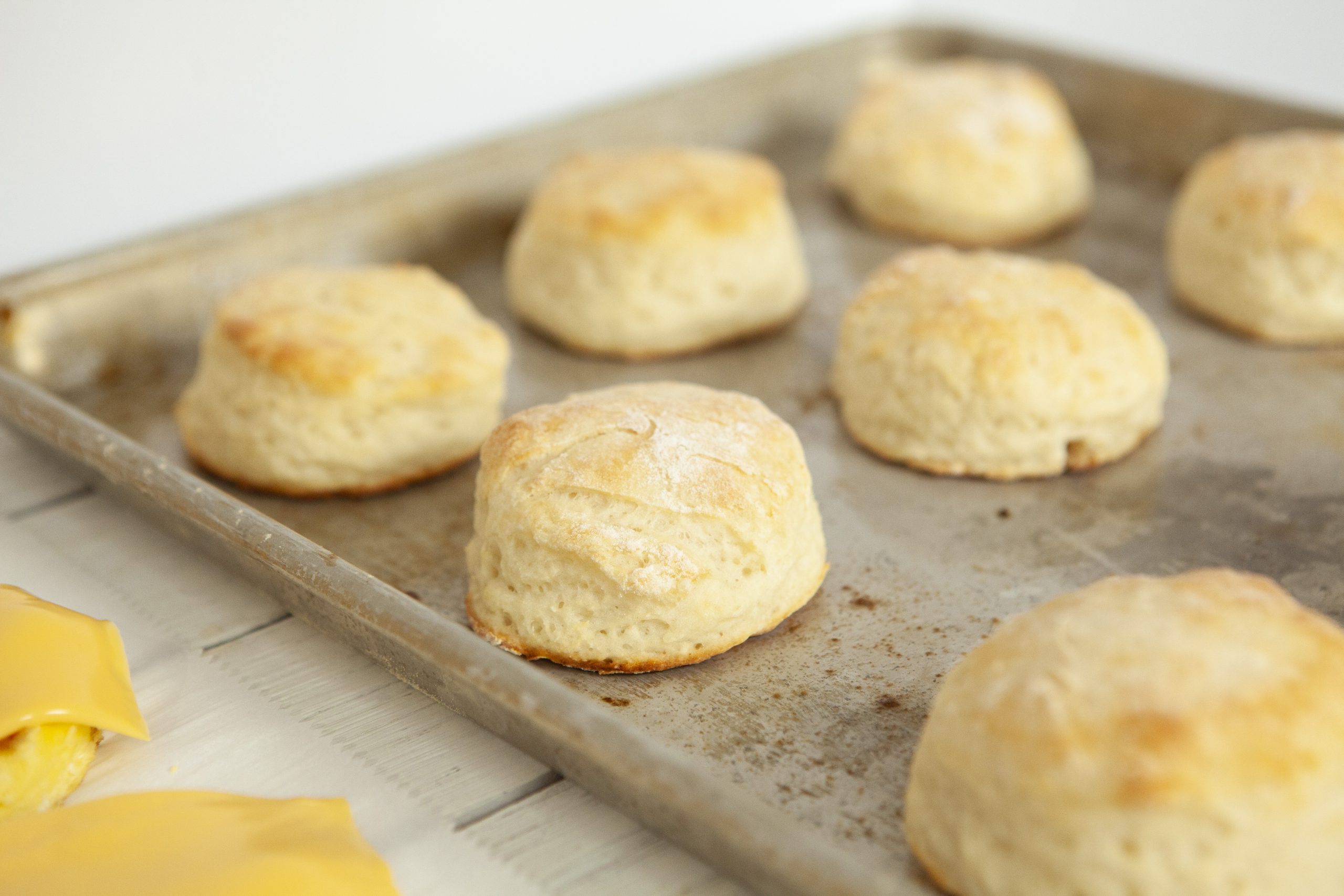 biscuits on a tray