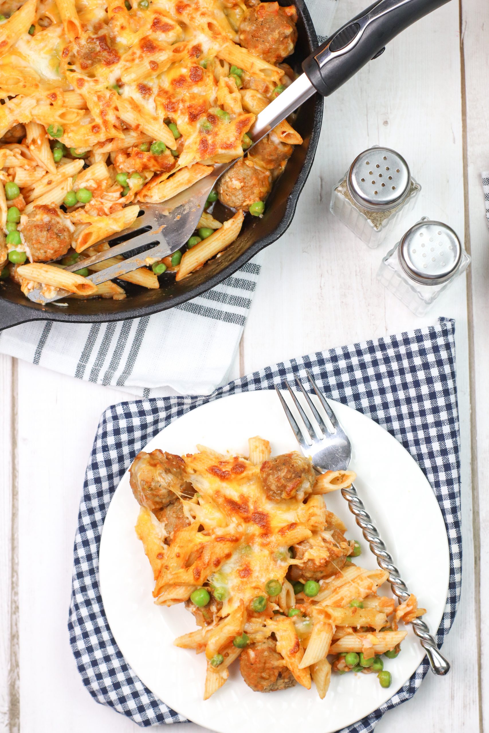 skillet meatball pasta