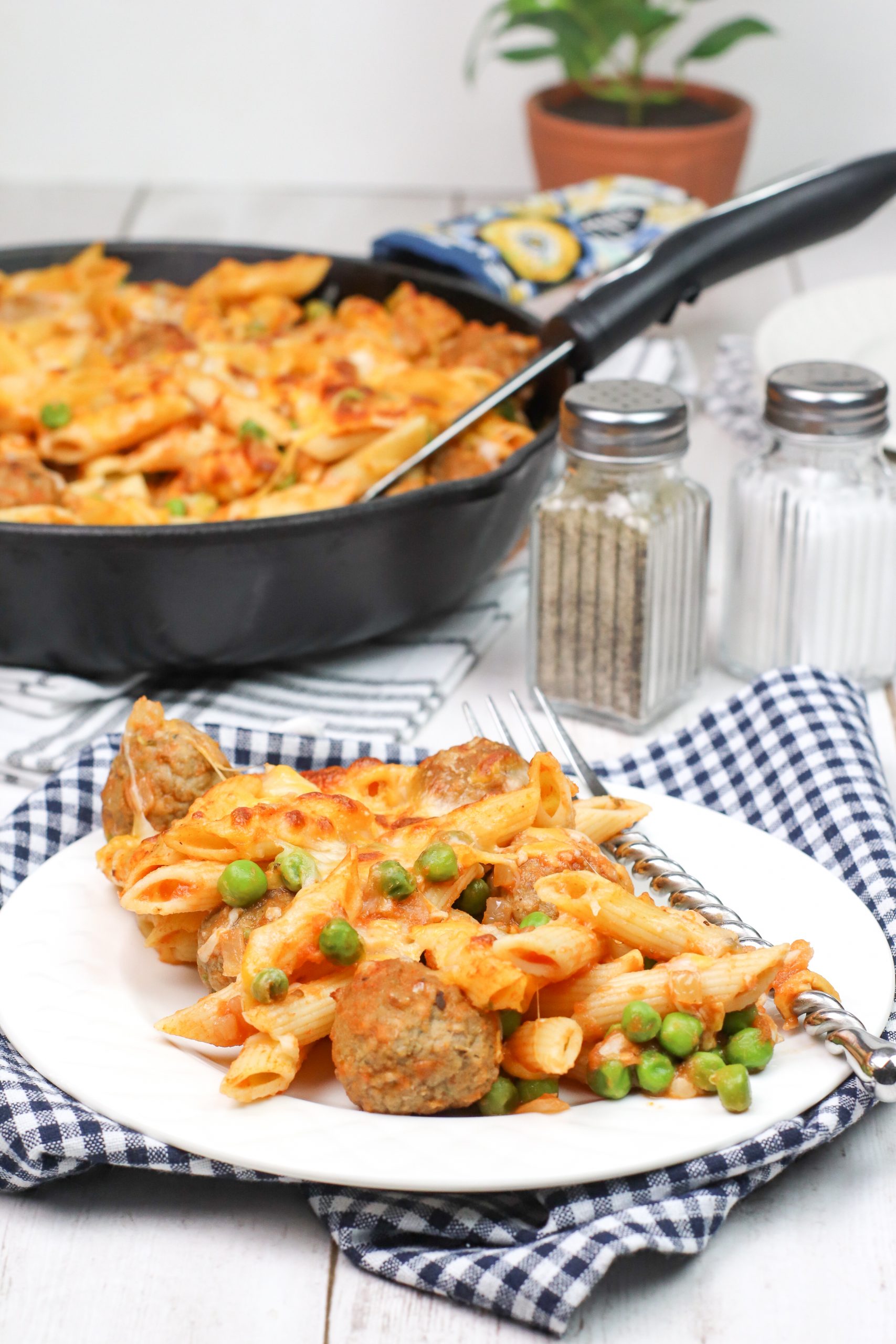 skillet meatball pasta