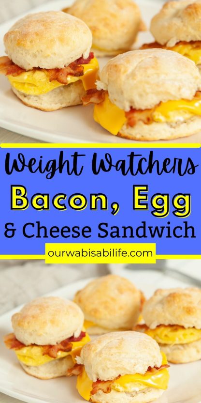 Weight Watchers Breakfast Sandwiches - Bacon, Egg and Cheese Biscuit ...
