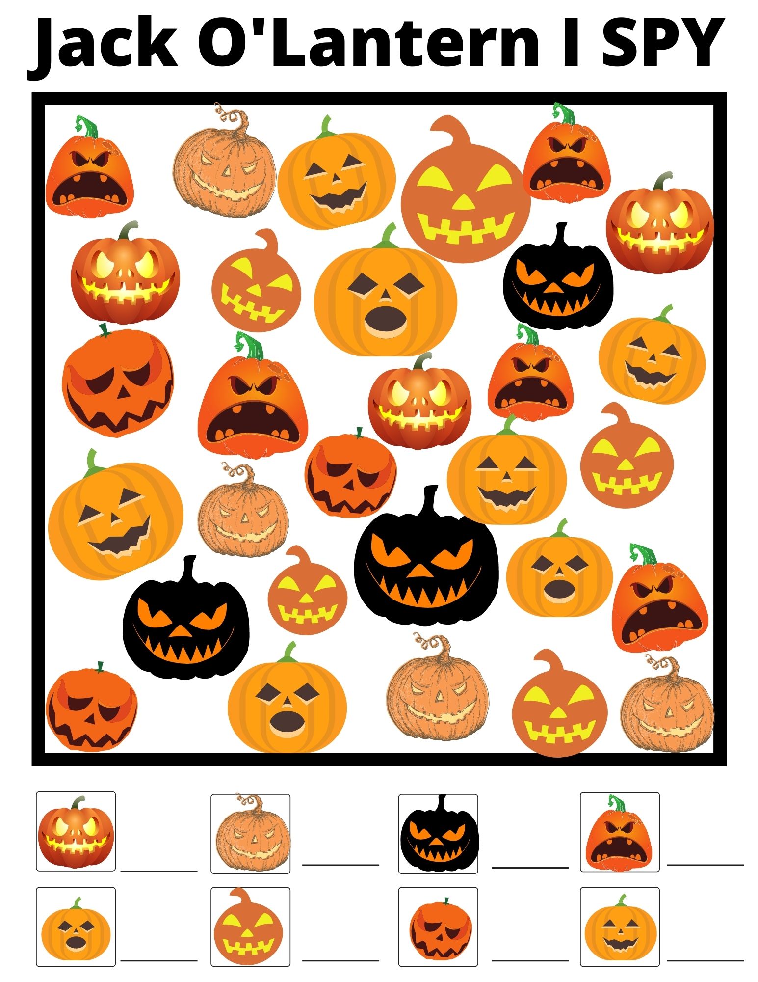 Halloween I Spy Printable - Our WabiSabi Life