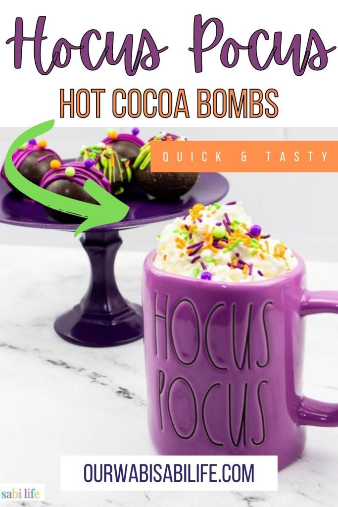 hocus pocus hot cocoa bombs pinterest image
