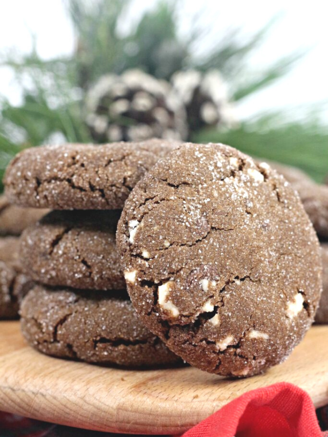 Chocolate Peppermint Cookies with Espresso