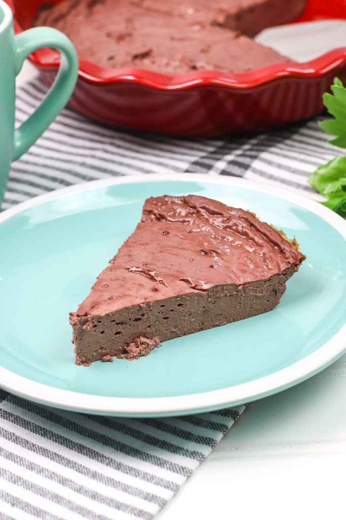 weight watchers chocolate cheesecake on a plate