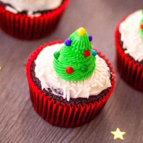 Christmas Tree Cupcakes - Our WabiSabi Life