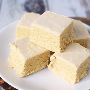 pieces of pumpkin fudge