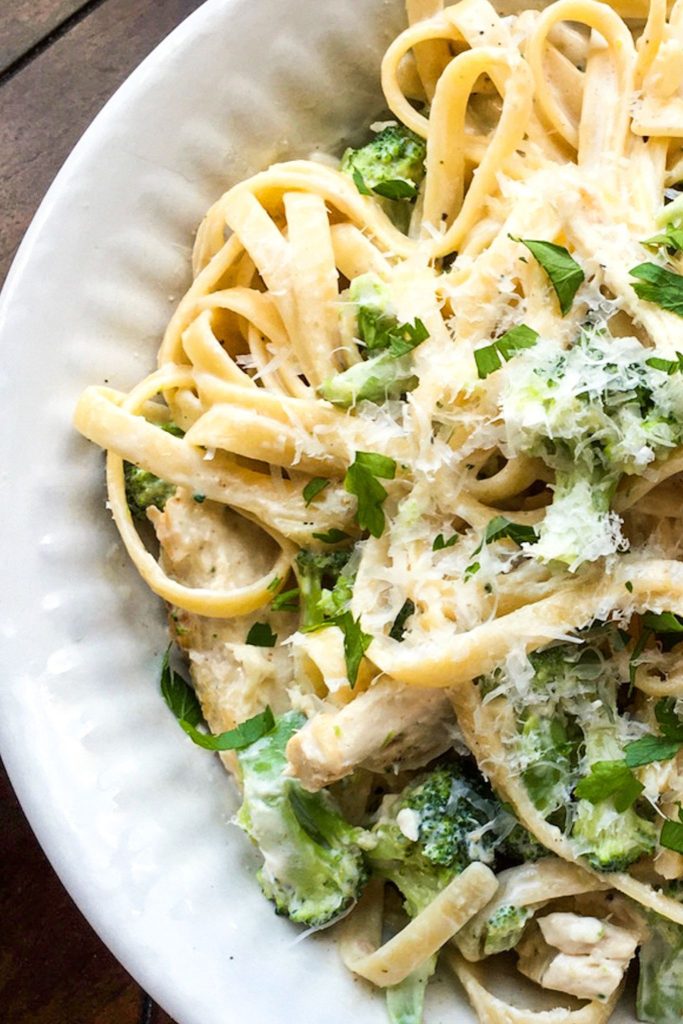 Broccoli Chicken Alfredo - Our WabiSabi Life