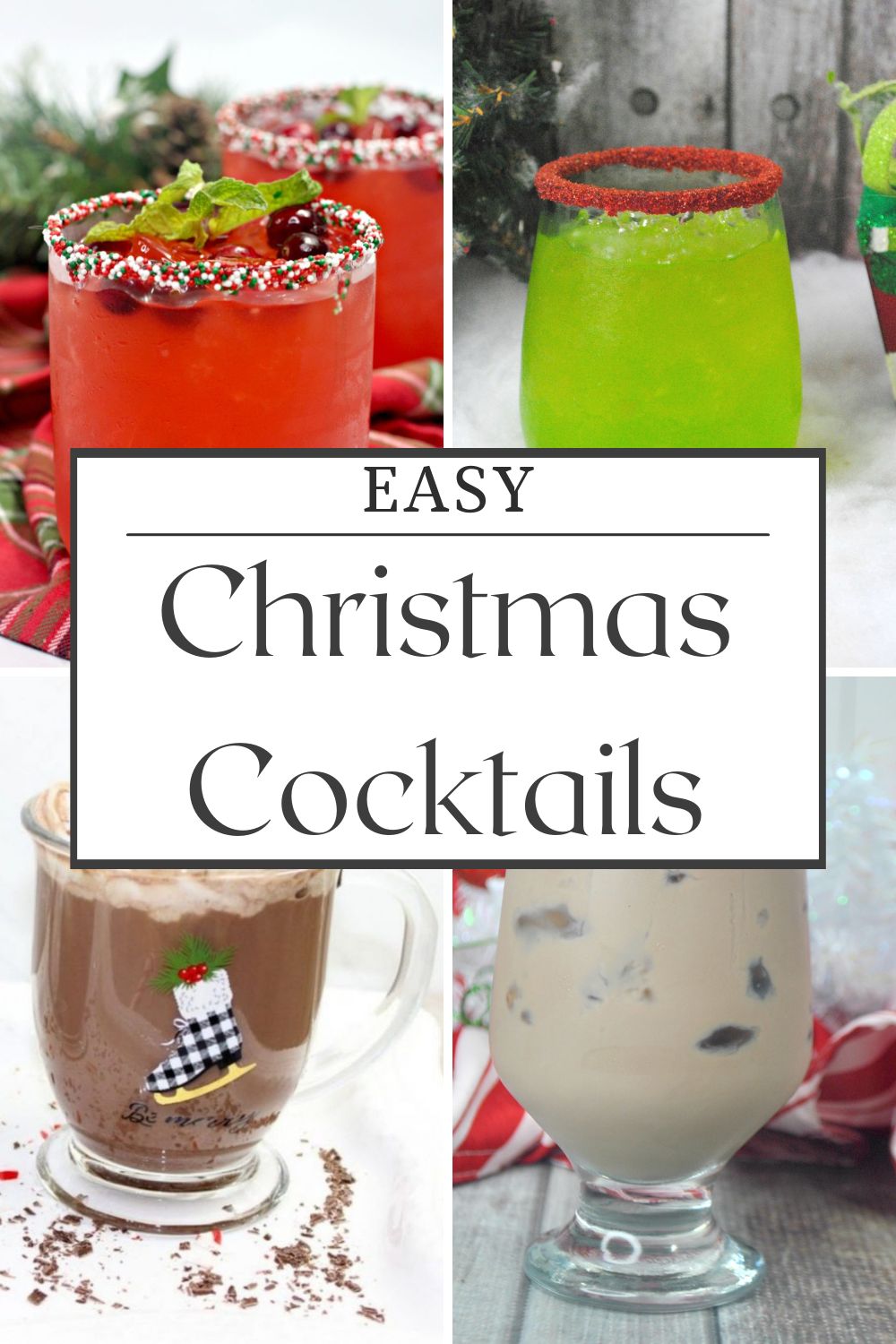 Christmas cocktails pintest image