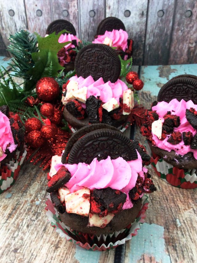 peppermint oreo cupcakes recipe