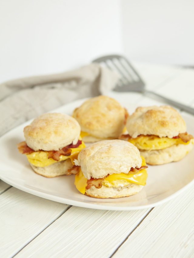 Weight Watchers Breakfast Sandwiches – Bacon, Egg and Cheese Biscuit