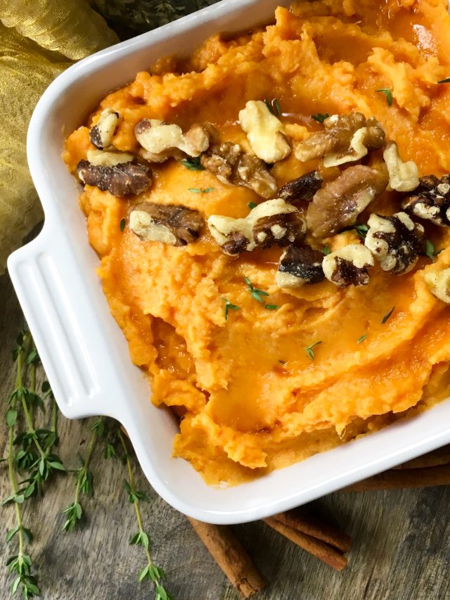 creamy mashed sweet potatoes