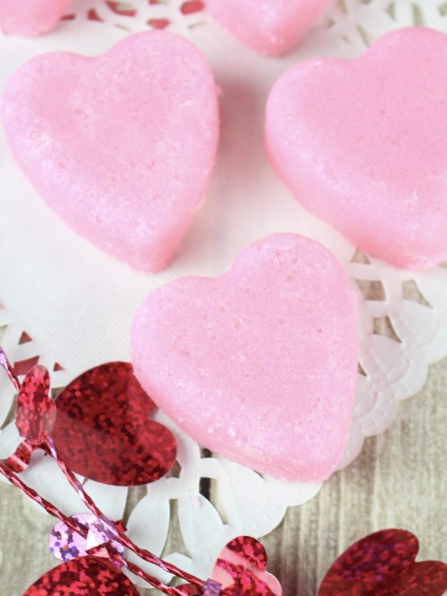 How to Make Rose Vanilla Exfoliating Sugar Scrub Soap Cubes